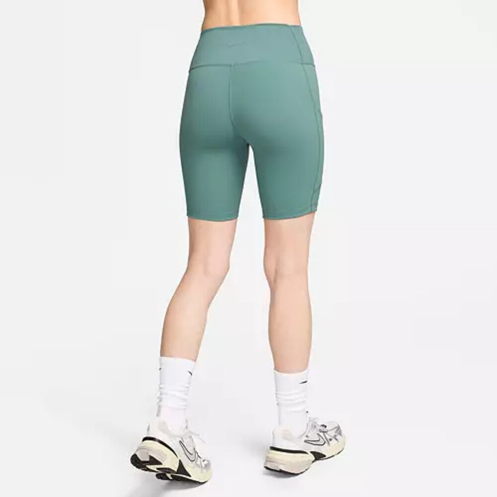 NWT New Nike Womens One High-Waisted 8" Biker Shorts With Pockets Extra Small XS - Picture 3 of 7